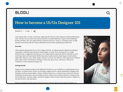 Daily UI 35 - Blog Post 035 blog daily design figma post tab ui ux writing