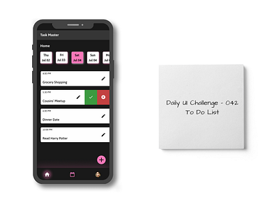 Daily UI 042 - To Do List 042 daily design figma list mobile phone todo ui