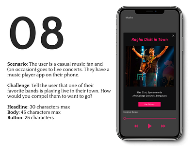 Daily UX Writing Challenge : Day 8 daily design figma mobile music player phone ui ux writing