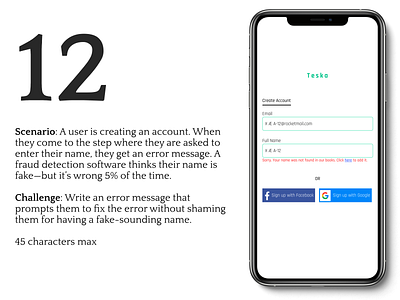 Daily UX Writing Challenge : Day 12