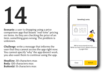 Daily UX Writing Challenge : Day 14