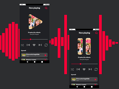 Dialy UI 009 009 adobe colors daily design mobile music music player phone player sound typography ui ux xd