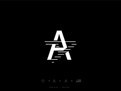 American star | Talent show branding design font icon illustration lettering logo minimalism typography vector