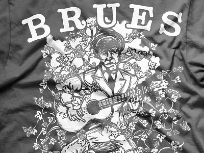 Brues Brothers Shirt beer brewery colorado drawing flourish guitar hops illustration keys type typography