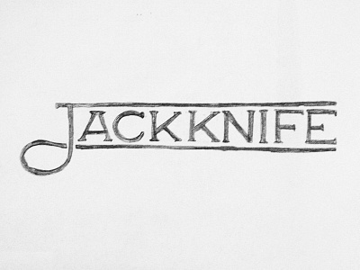 Jackknife Sketches: 4 custom exploration illustration jackknife oregon portland script simple sketch typography