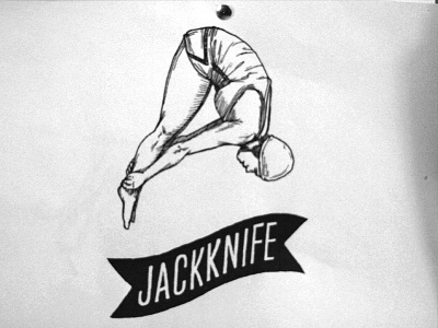 Jackknife Sketches: 5 custom exploration illustration jackknife oregon portland script simple sketch typography