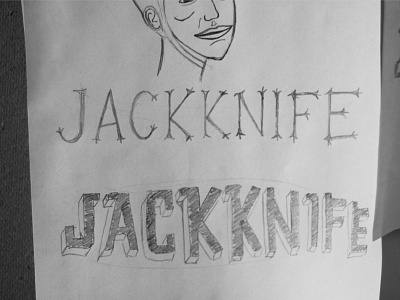 Jackknife Sketches: 6 custom exploration illustration jackknife oregon portland script simple sketch typography