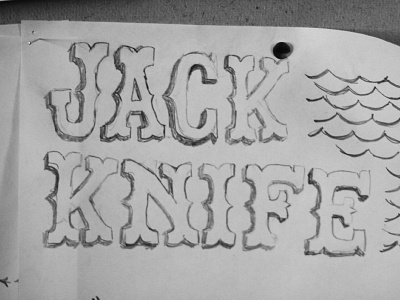 Jackknife Sketches: 7 custom exploration illustration jackknife oregon portland script simple sketch typography