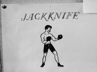 Jackknife Sketches: 10 boxer exploration custom illustration jackknife oregon portland script simple sketch typography