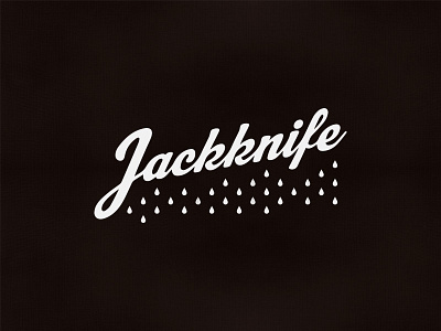 Jackknife Marks: Script Decorated bar illustration jackknife logo oregon portland simple