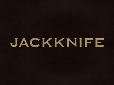 Jackknife Marks: Custom Copperplate