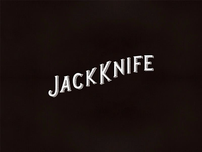 Jackknife Marks: Custom Wordmark custom diver illustration jackknife margaret kilgallen oregon portland simple typography