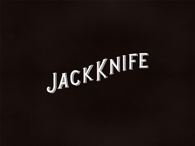 Jackknife Marks: Custom Wordmark custom diver illustration jackknife margaret kilgallen oregon portland simple typography
