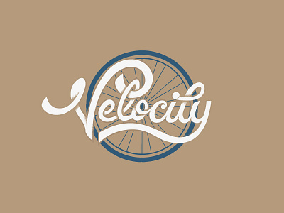 Velocity Script Color & Decor cycling hand lettering illustration lettering script type