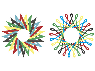 TEDx Star Concept Ideas colors identity logo primary rotation shapes spiral stars ted wheel