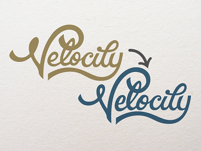 Velocity Script Tightening cycling hand lettering illustration lettering script type