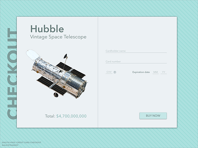 DailyUI 002: Credit card checkout