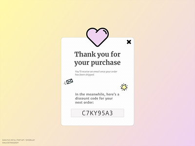 DailyUI 016: Pop-up / overlay