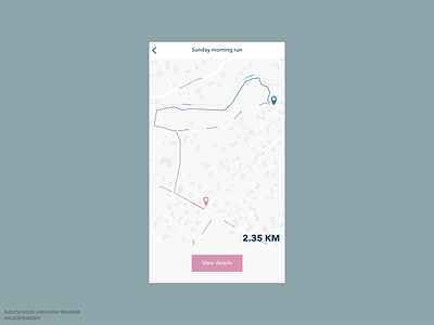 DailyUI 020: Location tracker