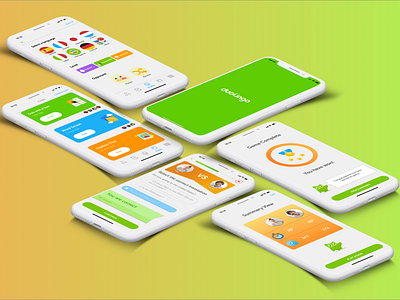 Duolingo Feature app mockup ux ui design visual design