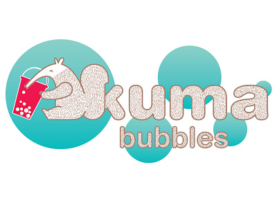 Kuma Bubbles brand brand design brand identity branding bubble bubble tea design graphic kuma logo logo design logo designer logo mark logotype proposal