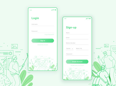 Login/ Sign Up Page for a Photo App figma login page ui ux webdesign