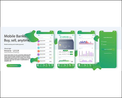 User interface in e-commerce. Website wireframe for mobile apps analysis analytics app banking branding chart concept design experience forex gradient graph mobile phone statistics ui user ux wallet website