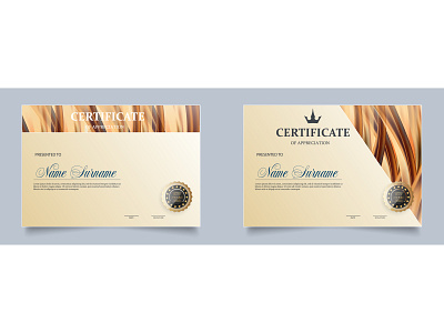 Certificate. Template diploma. abstract achievement aesthetic antique appreciation award background blank border business certificate company completion design diploma gold honor landscape luxury seal