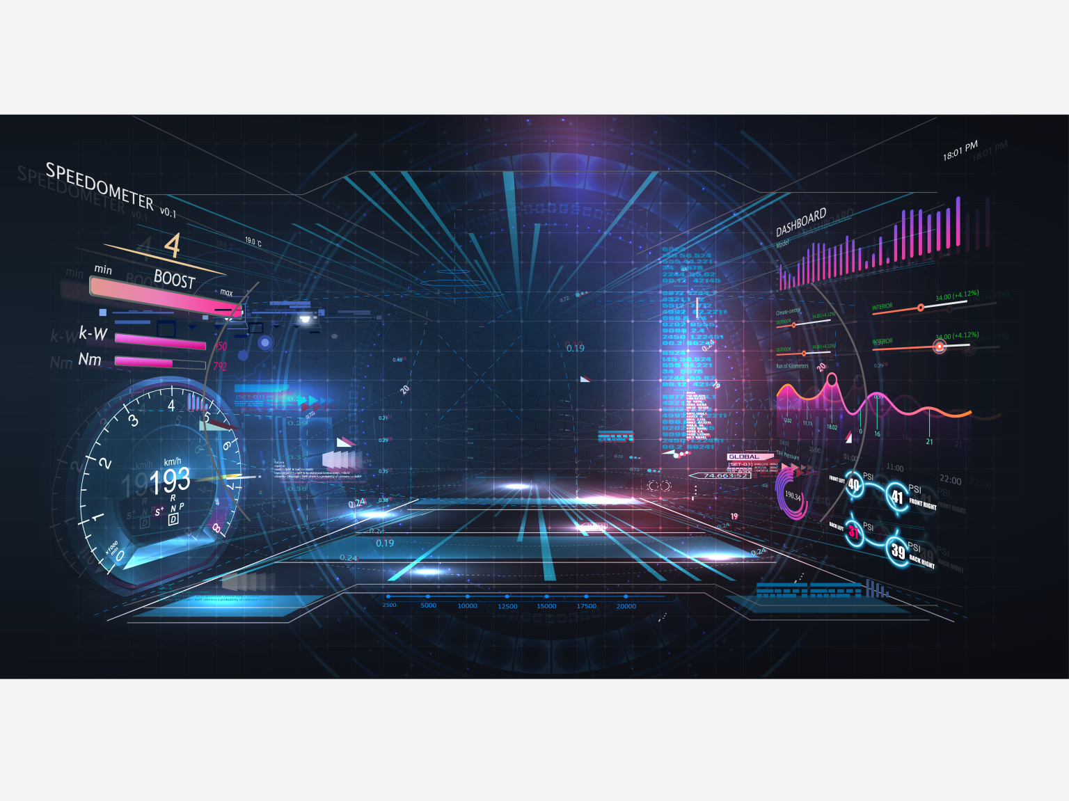 Virtual reality. Futuristic VR head-up display design. Sci-Fi by ...