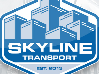 Skyline Transport 2013 blue logo skyline transport truck trucking