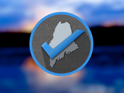 Maine, Check icon maine state