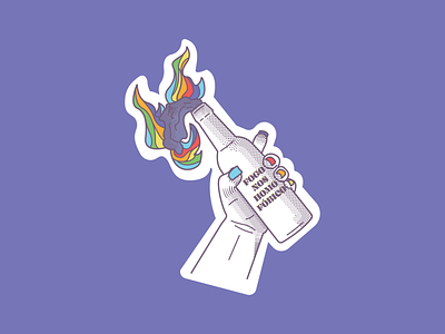 Queer Molotov brand branding gay gay pride gay rights icon illustration illustrator lgbtq logo molotov