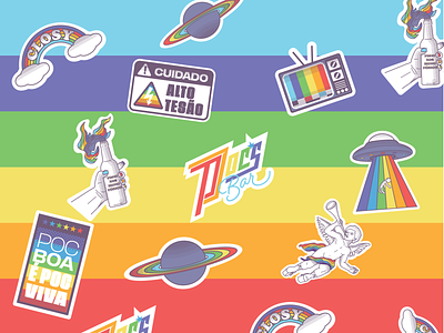 Stickers Poc's Bar brand brand design branding icon icons illustraion sticker sticker design stickers vector