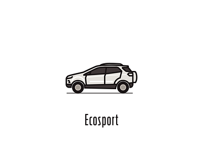 Ford Ecosport Icon brand ecosport ford icon illustration logo mikoko vector
