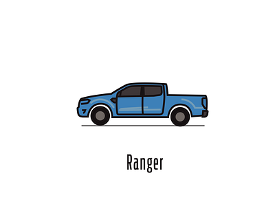 Ford Ranger Icon ford ford ranger icon illustration logo mikoko ranger vector