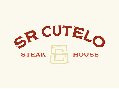 Sr Cutelo brand branding icon illustration logo logotype logotypedesign mikoko monogram monograma steak steakhouse typography vector