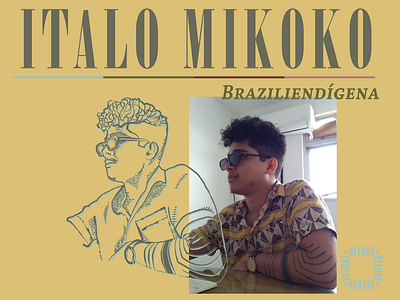 Braziliendigena brazil drawing illustration mikoko pernambuco vector