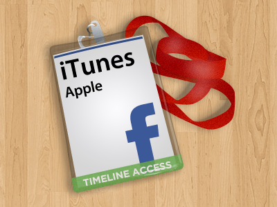 iTunes to Facebook Timeline connect facebook itunes timeline