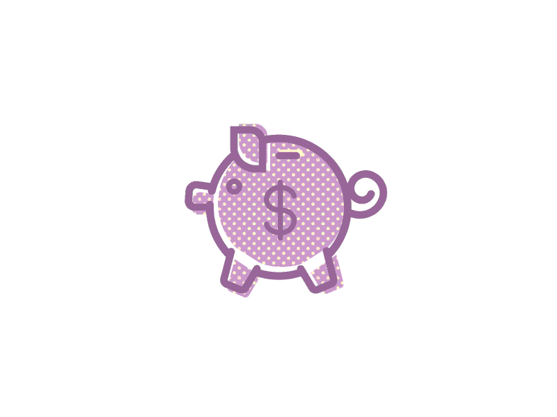 Piggy Bank Smash bank broom envelope gif hammer icons ink motion graphics news pig taxes