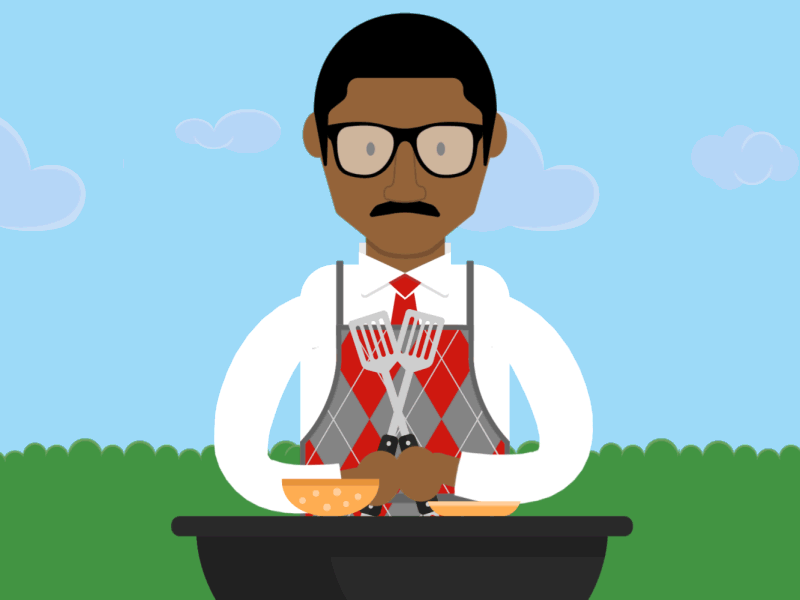 Grill Like a Pro assisting backyard basketball burgers cheese burger chef cliff gif grilling motion tricks