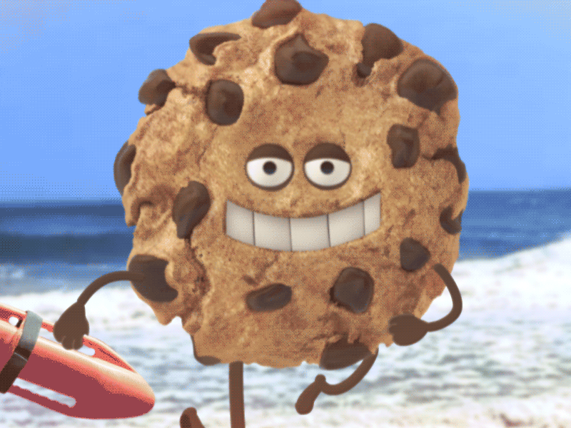 Seductive Cookie animation baywatch beach bounce cookie gif life guard pitch sexy
