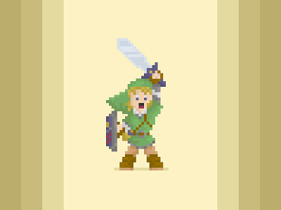 His Name Is Link! adventure art hero link pixel sticker mule the legend of zelda zelda