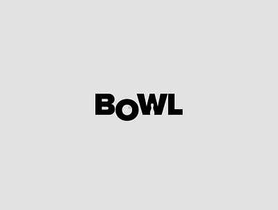 Logotype 05 | Bowl adobe design flat icon illustration illustrator lettering logo logodesign logotype minimal typography vector