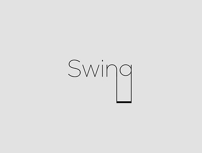 Logotype 07 | Swing adobe adobe illustrator design flat icon illustration illustrator lettering logo logodesign minimal typography vector