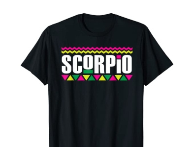 90's style scorpio tshirt 90s halloween scorpio simple t shirt