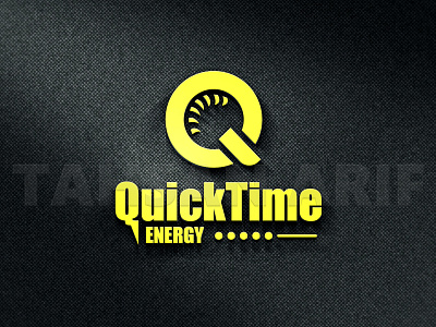 Quick time energy logo design By Tahsan Arif branding design icon illustration logo logo design logotype typography vector