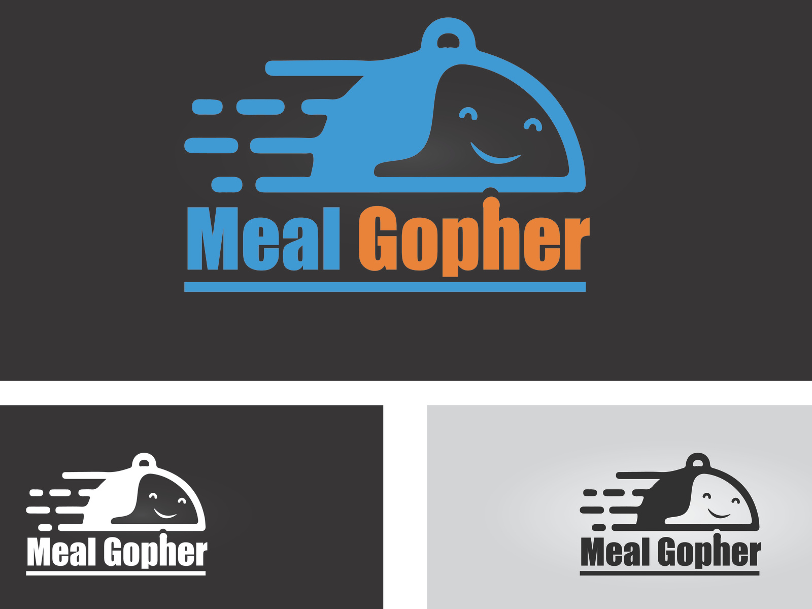 Meal food service meal gopher logo design by tahsan arif by Tahsan Arif ...