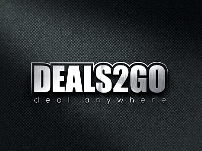 Deals2go typography logo design by tahsan arif