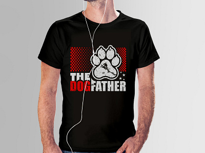 Dog father T-shirt design design dog dog father dog father t shirt design dog food dog icon dog illustration dog lover flat illustration t shirt t shirt design tee tee shirt tee shirts typography vector