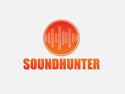 Brand logo design soundhunter animation app brand assets brand logo branding creative logo e commerce flat icon illustration ios logo logo design logotype minimal ui ux vector web website